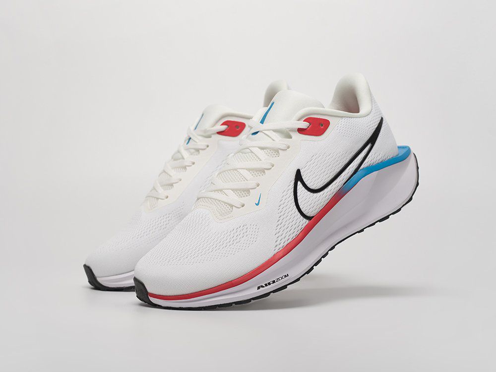 NIKE AIR ZOOM PEGASUS 41 WHITE RUNNING SHOES.