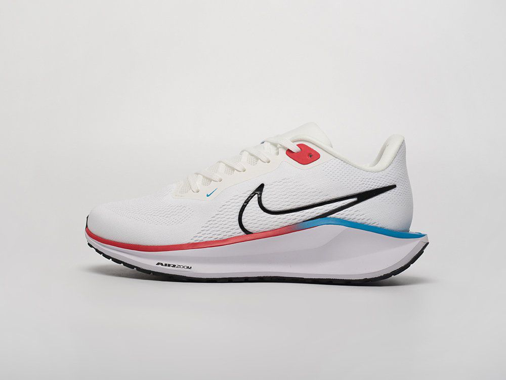 NIKE AIR ZOOM PEGASUS 41 WHITE RUNNING SHOES.